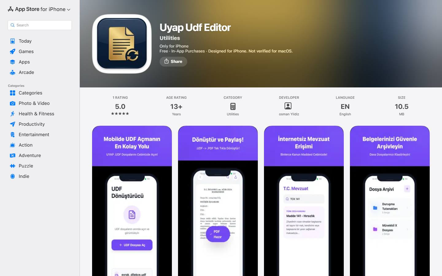 UDF Editor iOS